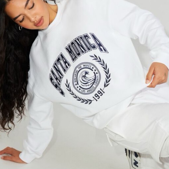 Garage Santa Monica Oversized Crewneck Sweater - Picture 1 of 3
